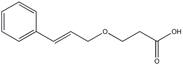3-[(3-phenylprop-2-en-1-yl)oxy]propanoic acid Struktur