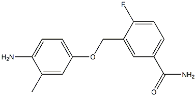  3-[(4-amino-3-methylphenoxy)methyl]-4-fluorobenzamide