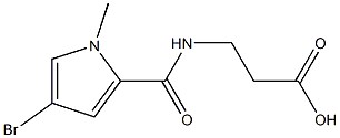 3-[(4-bromo-1-methyl-1H-pyrrol-2-yl)formamido]propanoic acid,,结构式
