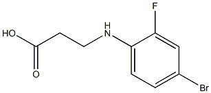 3-[(4-bromo-2-fluorophenyl)amino]propanoic acid 结构式