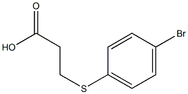 3-[(4-bromophenyl)thio]propanoic acid 化学構造式