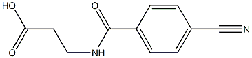 3-[(4-cyanobenzoyl)amino]propanoic acid 结构式