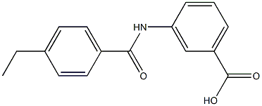 3-[(4-ethylbenzene)amido]benzoic acid Structure