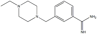 3-[(4-ethylpiperazin-1-yl)methyl]benzenecarboximidamide,,结构式