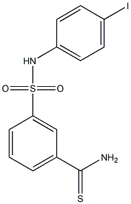 3-[(4-iodophenyl)sulfamoyl]benzene-1-carbothioamide,,结构式
