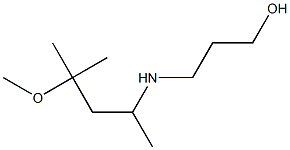 3-[(4-methoxy-4-methylpentan-2-yl)amino]propan-1-ol Struktur