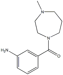 3-[(4-methyl-1,4-diazepan-1-yl)carbonyl]aniline,,结构式