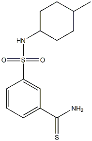 3-[(4-methylcyclohexyl)sulfamoyl]benzene-1-carbothioamide,,结构式