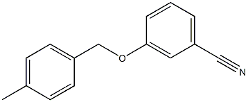 3-[(4-methylphenyl)methoxy]benzonitrile Structure