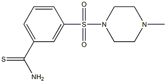 3-[(4-methylpiperazin-1-yl)sulfonyl]benzenecarbothioamide|