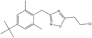  3-[(4-tert-butyl-2,6-dimethylphenyl)methyl]-5-(2-chloroethyl)-1,2,4-oxadiazole