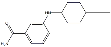 3-[(4-tert-butylcyclohexyl)amino]benzamide 化学構造式
