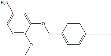 3-[(4-tert-butylphenyl)methoxy]-4-methoxyaniline Structure