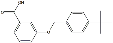 3-[(4-tert-butylphenyl)methoxy]benzoic acid Struktur