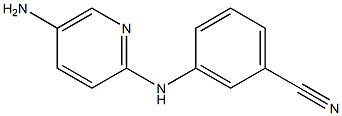 3-[(5-aminopyridin-2-yl)amino]benzonitrile Structure