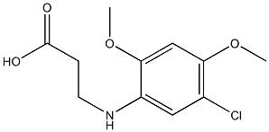 3-[(5-chloro-2,4-dimethoxyphenyl)amino]propanoic acid,,结构式
