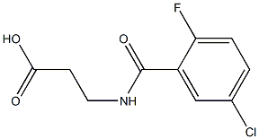 3-[(5-chloro-2-fluorophenyl)formamido]propanoic acid Structure