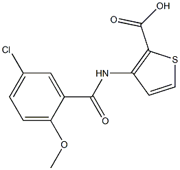  3-[(5-chloro-2-methoxybenzene)amido]thiophene-2-carboxylic acid