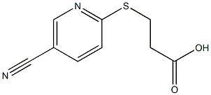 3-[(5-cyanopyridin-2-yl)thio]propanoic acid Structure