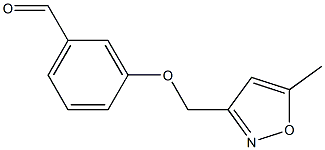 3-[(5-methyl-1,2-oxazol-3-yl)methoxy]benzaldehyde 化学構造式