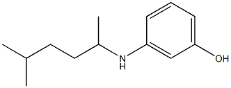 3-[(5-methylhexan-2-yl)amino]phenol Structure