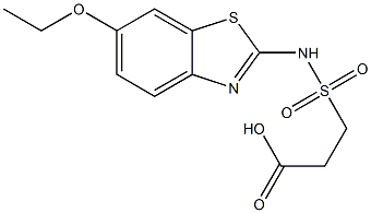 3-[(6-ethoxy-1,3-benzothiazol-2-yl)sulfamoyl]propanoic acid Structure