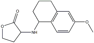 3-[(6-methoxy-1,2,3,4-tetrahydronaphthalen-1-yl)amino]oxolan-2-one 化学構造式