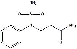 3-[(aminosulfonyl)(phenyl)amino]propanethioamide Structure