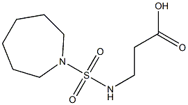 3-[(azepane-1-sulfonyl)amino]propanoic acid 结构式