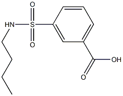 3-[(butylamino)sulfonyl]benzoic acid 结构式