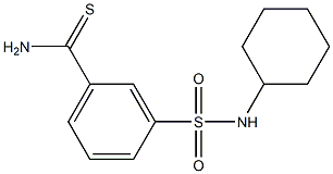 3-[(cyclohexylamino)sulfonyl]benzenecarbothioamide