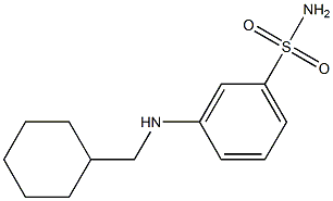 3-[(cyclohexylmethyl)amino]benzene-1-sulfonamide