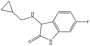 3-[(cyclopropylmethyl)amino]-6-fluoro-2,3-dihydro-1H-indol-2-one 结构式