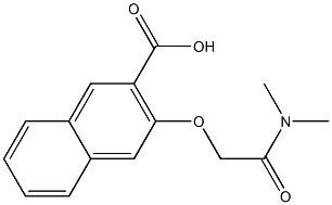 3-[(dimethylcarbamoyl)methoxy]naphthalene-2-carboxylic acid 结构式