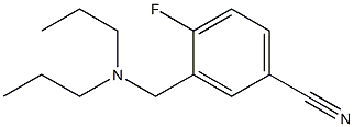 3-[(dipropylamino)methyl]-4-fluorobenzonitrile,,结构式
