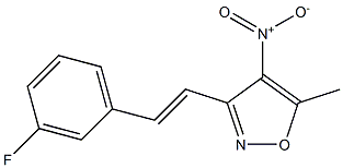 3-[(E)-2-(3-fluorophenyl)vinyl]-5-methyl-4-nitroisoxazole