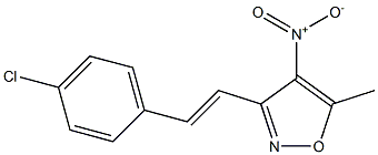 3-[(E)-2-(4-chlorophenyl)vinyl]-5-methyl-4-nitroisoxazole