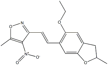 3-[(E)-2-(5-ethoxy-2-methyl-2,3-dihydro-1-benzofuran-6-yl)vinyl]-5-methyl-4-nitroisoxazole