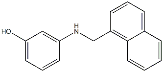 3-[(naphthalen-1-ylmethyl)amino]phenol Structure