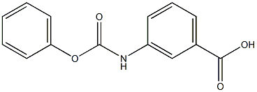 3-[(phenoxycarbonyl)amino]benzoic acid 结构式
