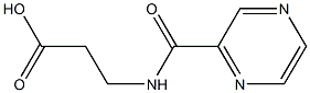 3-[(pyrazin-2-ylcarbonyl)amino]propanoic acid Structure