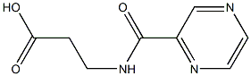 3-[(pyrazin-2-ylcarbonyl)amino]propanoic acid Struktur