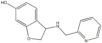 3-[(pyridin-2-ylmethyl)amino]-2,3-dihydro-1-benzofuran-6-ol 结构式