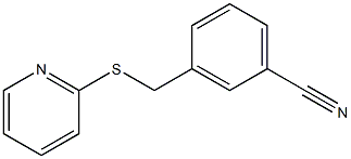 3-[(pyridin-2-ylsulfanyl)methyl]benzonitrile Structure