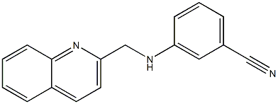 3-[(quinolin-2-ylmethyl)amino]benzonitrile