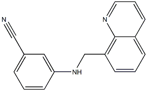 3-[(quinolin-8-ylmethyl)amino]benzonitrile