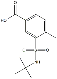 3-[(tert-butylamino)sulfonyl]-4-methylbenzoic acid Structure
