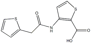 3-[(thien-2-ylacetyl)amino]thiophene-2-carboxylic acid,,结构式