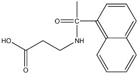 3-[1-(naphthalen-1-yl)acetamido]propanoic acid Structure