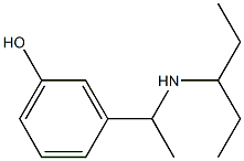 3-[1-(pentan-3-ylamino)ethyl]phenol Structure